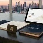 Presentación de identidad corporativa profesional para una empresa en Monterrey diseñada por Incom