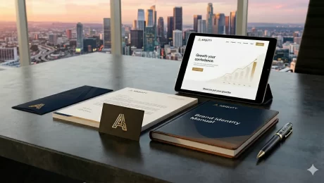Presentación de identidad corporativa profesional para una empresa en Monterrey diseñada por Incom